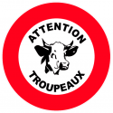 Panneau de Signalisation Attention Troupeau