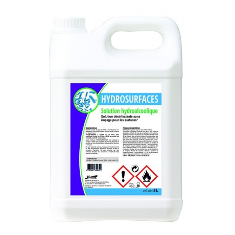 Désinfectant hydroalcoolique Hydrosurfaces, 5 l