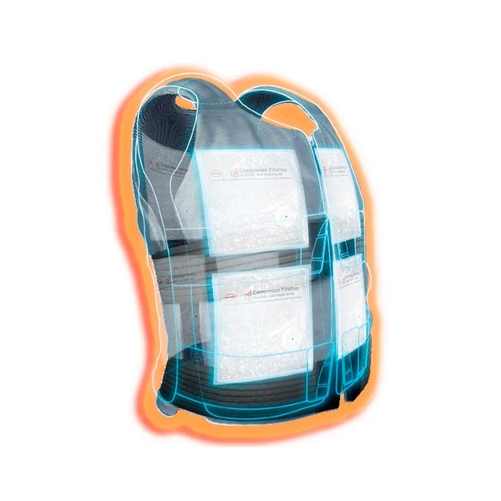 Gilet refroissisant CRYOVEST Industry et 8 recharges SECURAMA