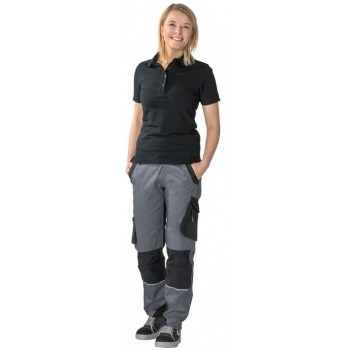 Pantalon de travail femme NORIT insert élasthanne PLANAM Ardoise/Noir