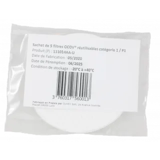 Masque Ocov OUVRY covid 5 filtres réutilisables fmp1