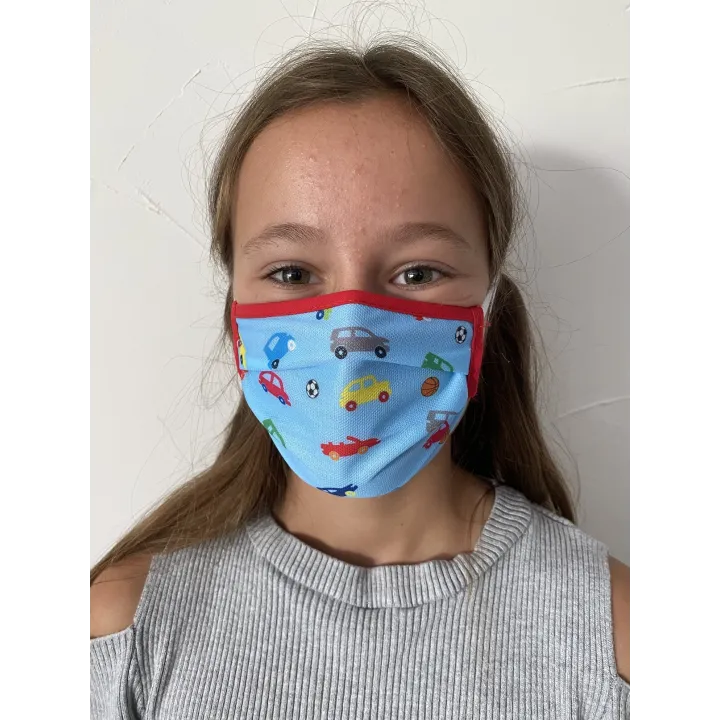 Masque tissus réutilisable et lavable enfant junior scolaire