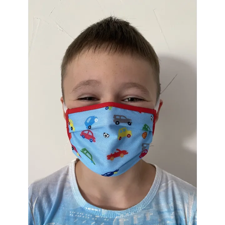 Masque tissus réutilisable et lavable enfant junior scolaire