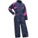 Combinaison de travail enfant junior FLEUR bleu foncé / rose LMA