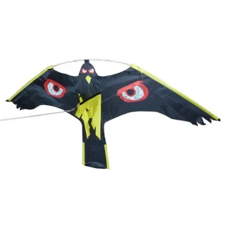 Cerf volant noir motif oeil VOLGEUR I Sécurama