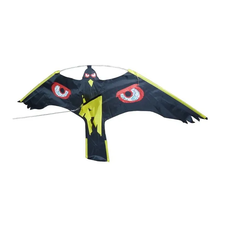 Cerf volant noir motif oeil VOLGEUR I Sécurama