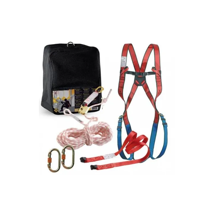 Kit harnais corde 10 m anti chute toiture économique