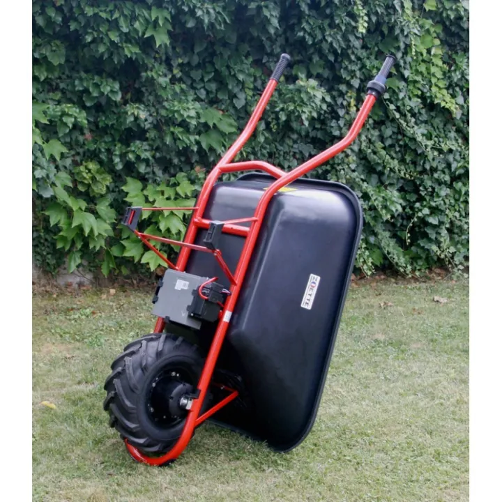 Dessous de la brouette électrique renforcée PRO P120 L motorisée ZOETTE