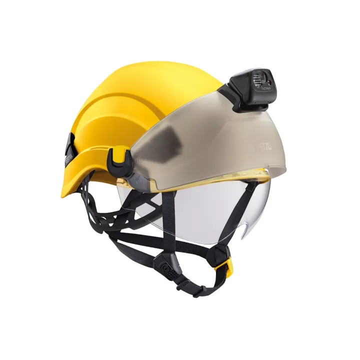 Casque de protection VERTEX PETZL l SECURAMA équipé jaune