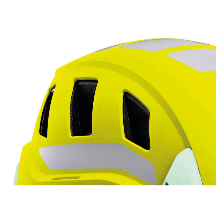 Aération du casque jaune haute visibilité ventilé STRATO VENT HI VIZ PETZL I Sécurama
