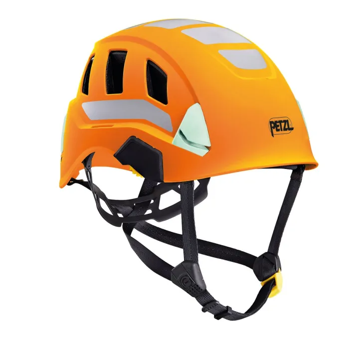 Casque orange haute visibilité ventilé STRATO VENT HI VIZ PETZL I Sécurama