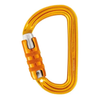 Mousqueton SmD jaune asymétrique ultra léger PETZL I Sécurama