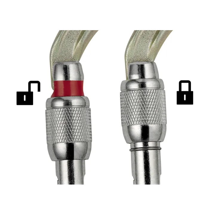 Mousqueton OXAN doré ovale PETZL I Sécurama