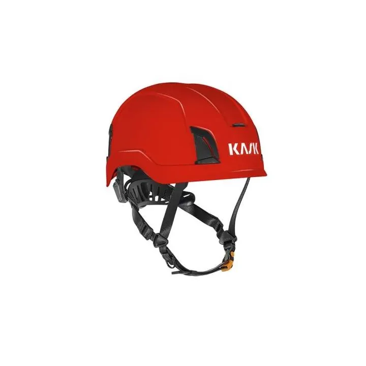 Casque de chantier ZENITH X jugulaire 10 ans KASK rouge