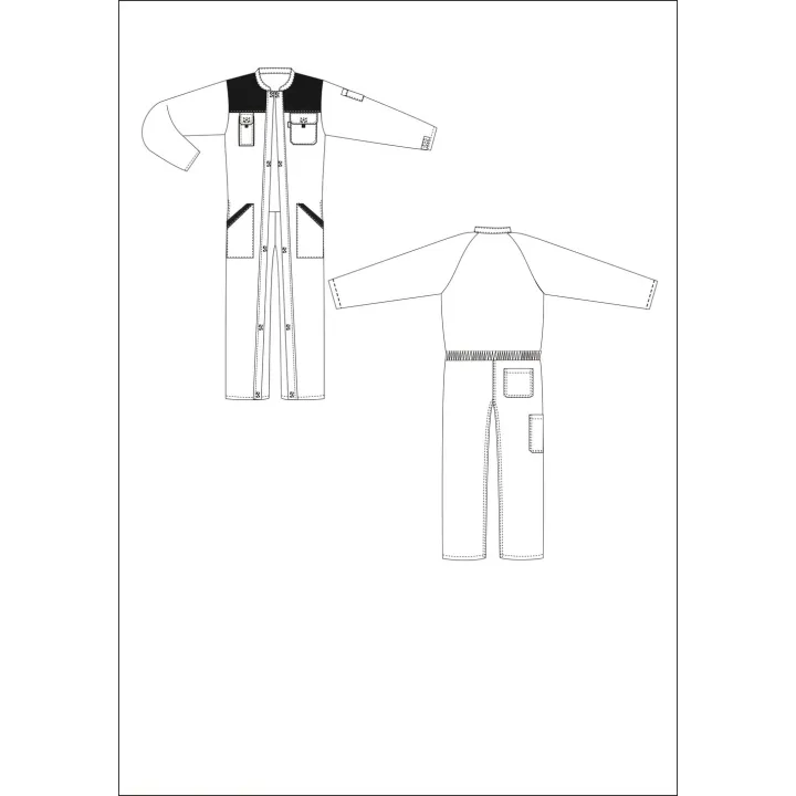 Combinaison de travail double fermeture TYPHON PBV I Sécurama