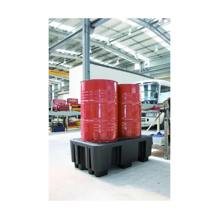 Palette de rétention polyéthylène 2 fûts PIG ECO PB Sécurama