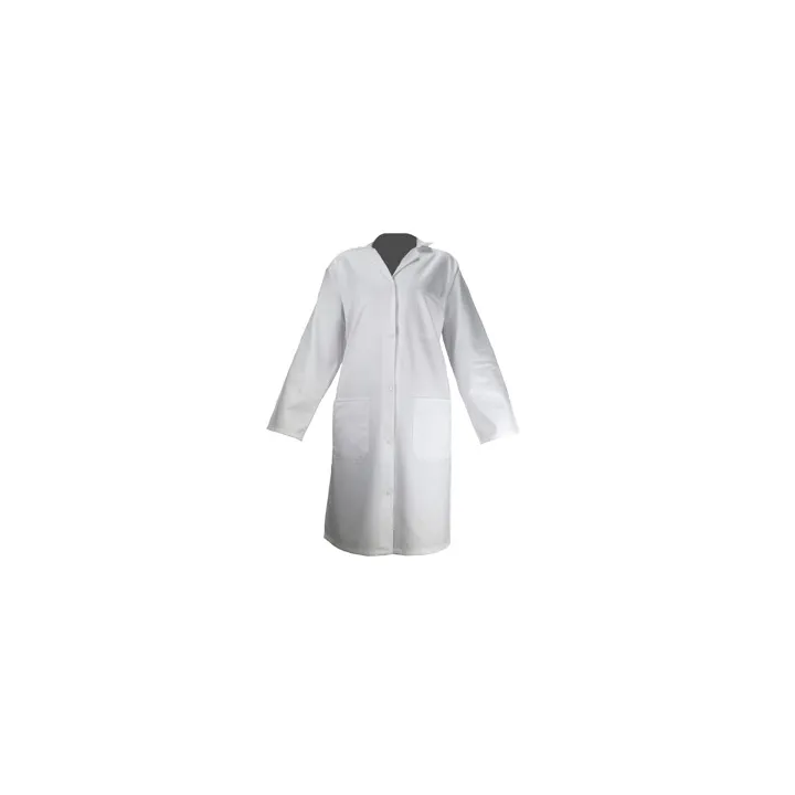 Blouse blanche femme coton à pression PBV Securama