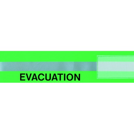 Brassard Évacuation haute visibilité vert