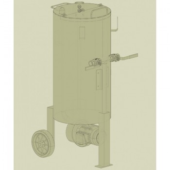 Cuve de brassage pompe et mélangeur Phytomel 100 litres